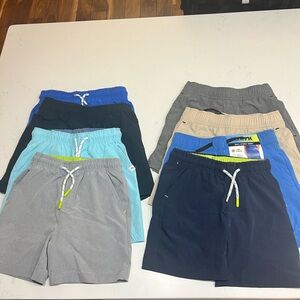 Assorted Boys Swim Trunks - Blue, Navy, Gray, Tan